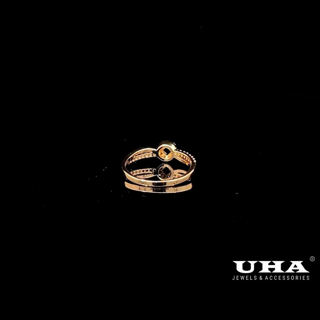 N1244 Nhẫn nữ đính đá CZ cao cấp thiết kế tinh tê nhẹ nhàng cá tính UHA Women