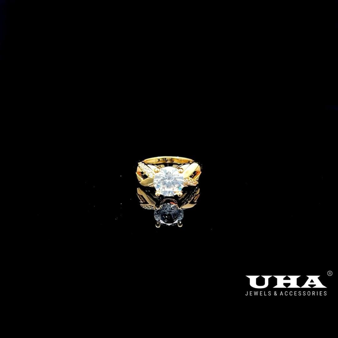 N1239 Nhẫn nữ đính đá CZ thiết kế tinh tế trẻ trung cá tính UHA Women