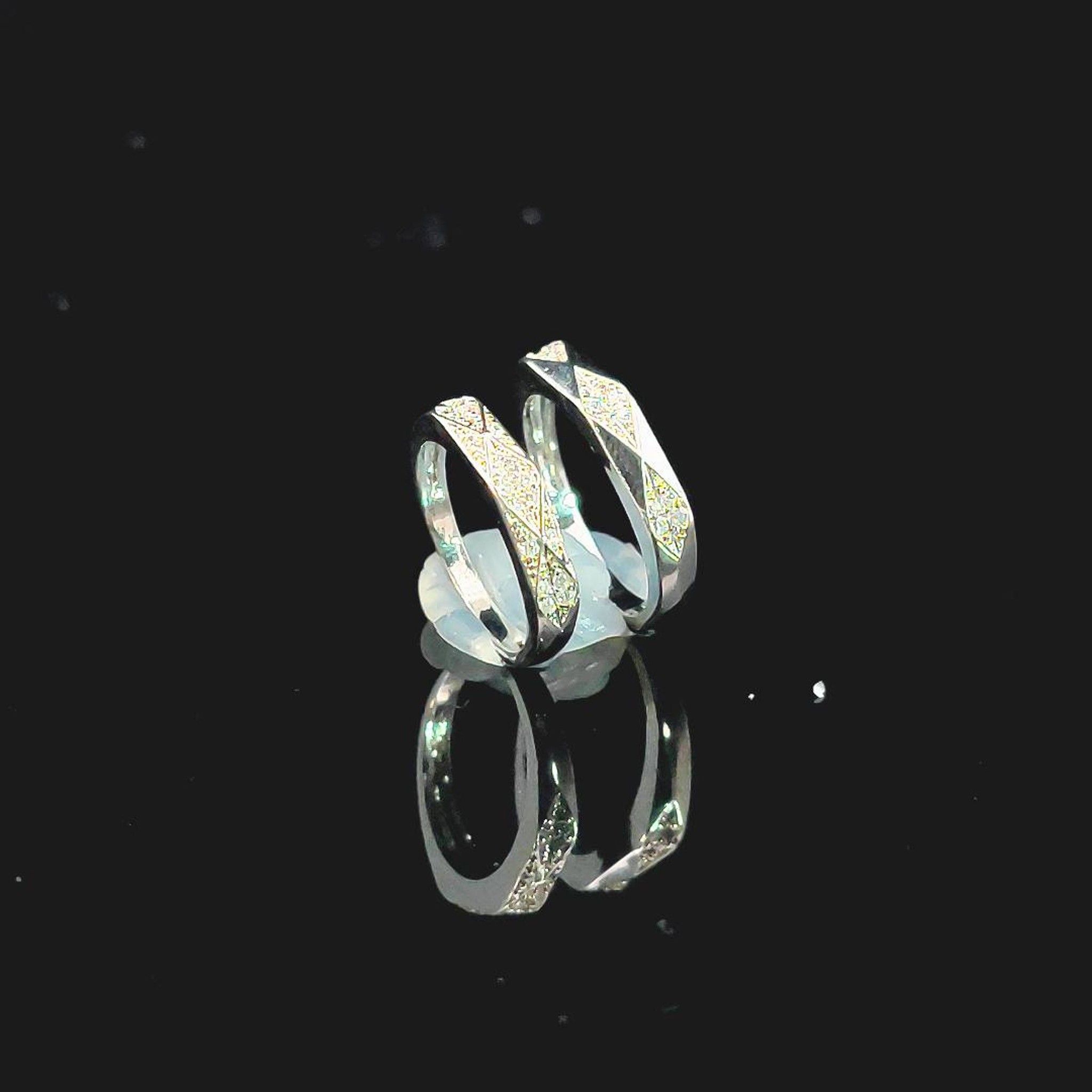 NC1011 Nhẫn cặp đính đá CZ cao cấp sáng lấp lánh UHA Women