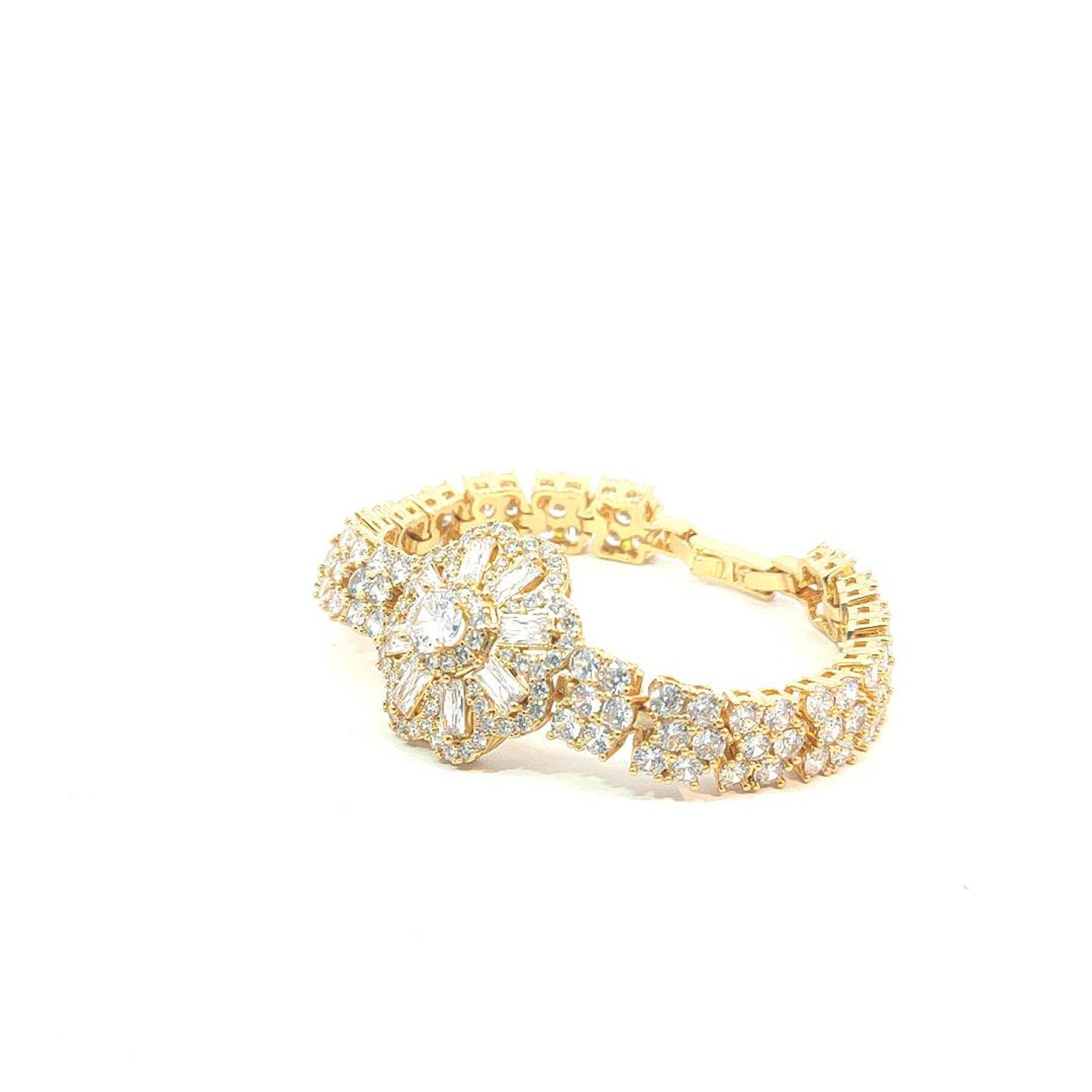 L621 Lắc tay nữ thiết kế tinh tế đính đá CZ cao cấp sáng lấp lánh