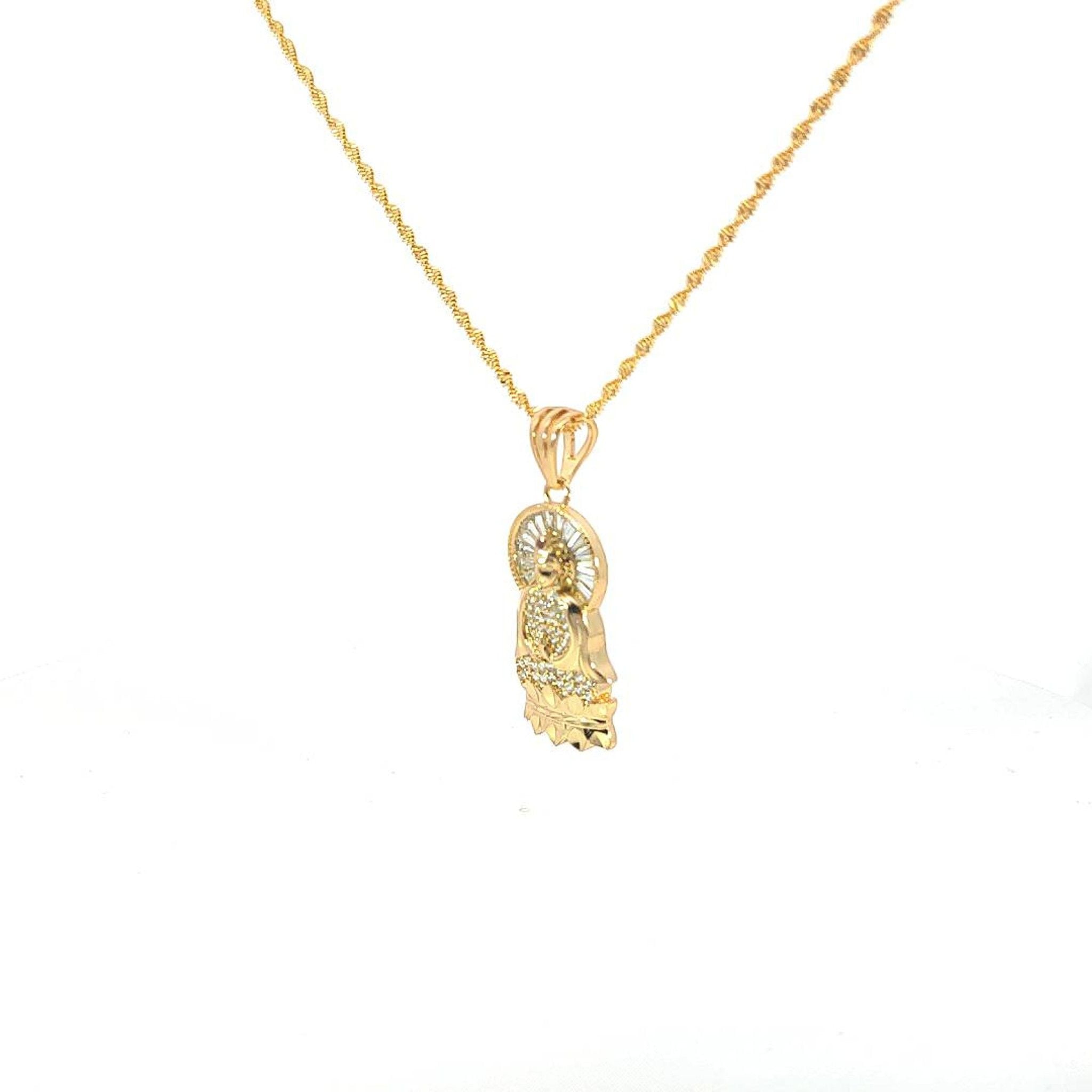 M754 - Mặt dây chuyền nữ mạ vàng kiểu dáng sang trọng (Không kèm dây) Women