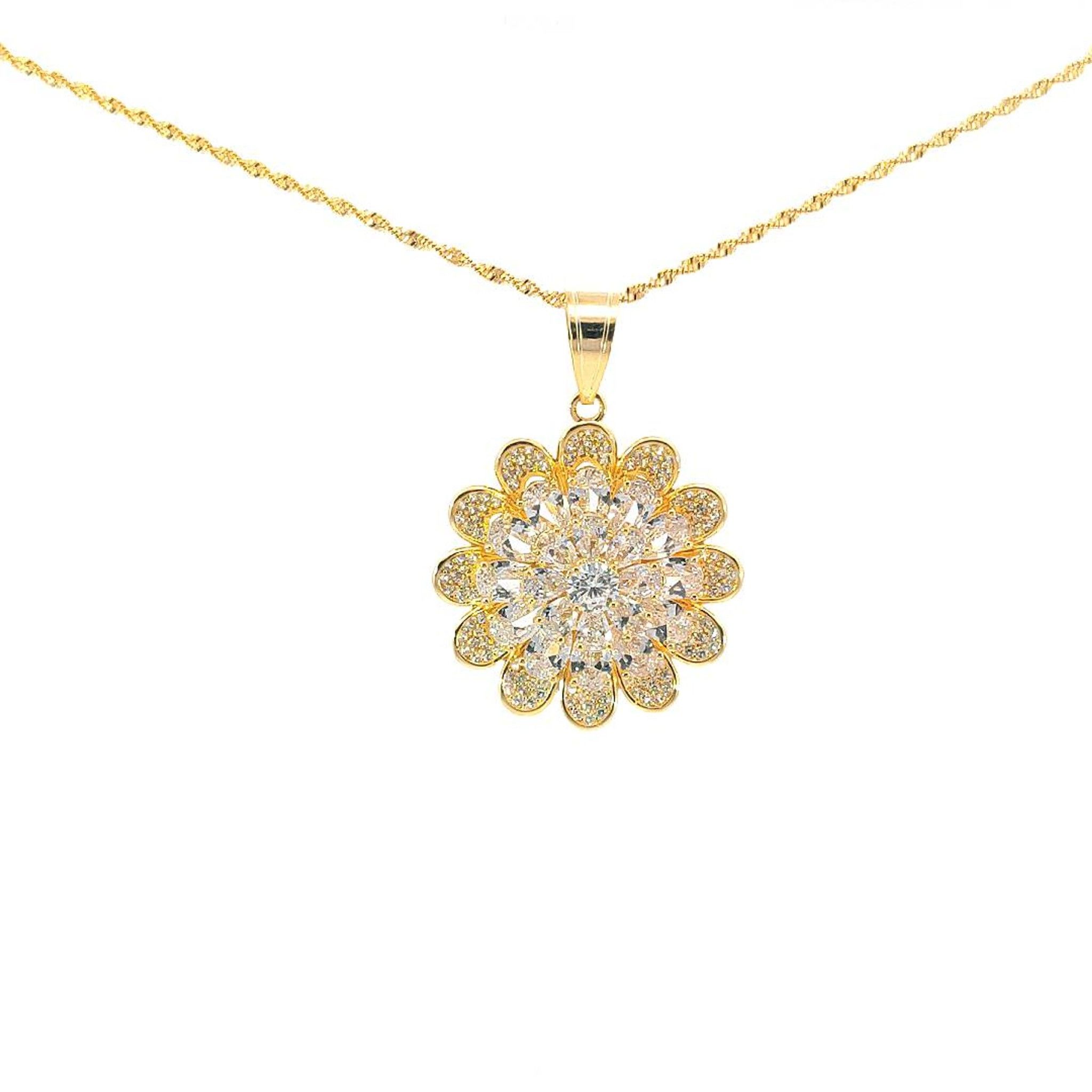 M967195 - Mặt dây chuyền nữ mạ vàng kiểu dáng sang trọng (Không kèm dây)