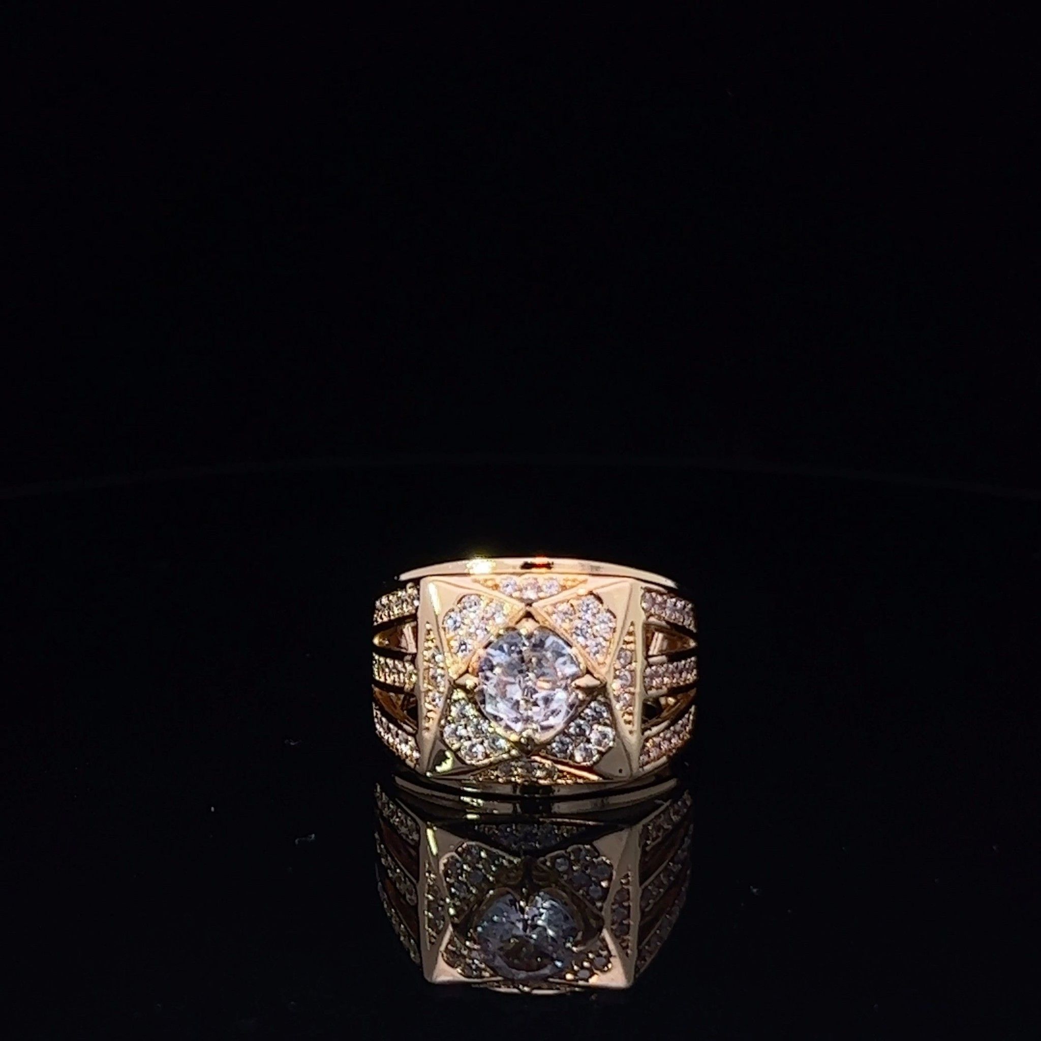 N1013 Nhẫn nam đính đá CZ có lót lòng cao cấp, sang trọng