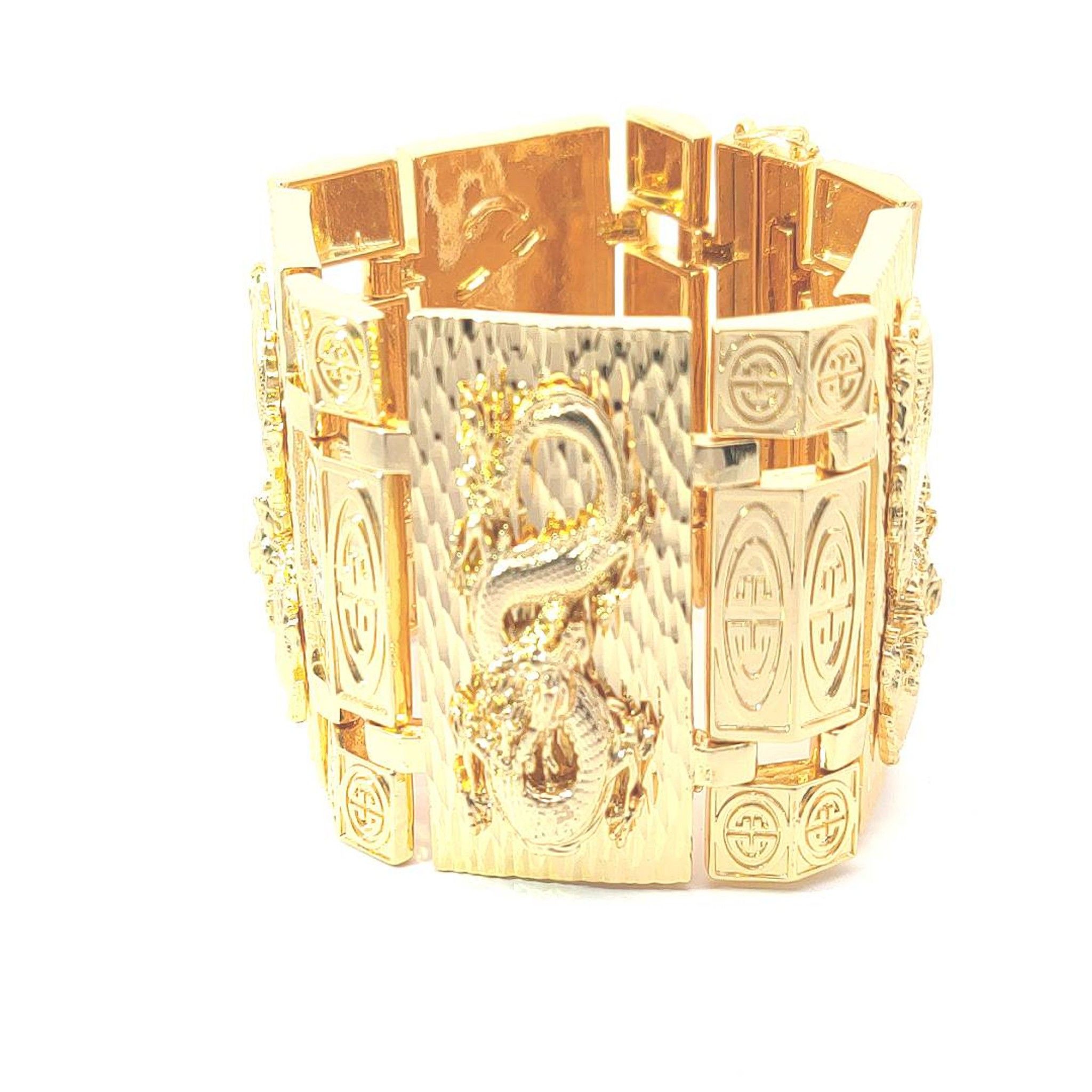 L492  Lắc tay nam mạ vàng hình rồng 5L quý phái sang trọng Phụ Kiện Phụ Kiện