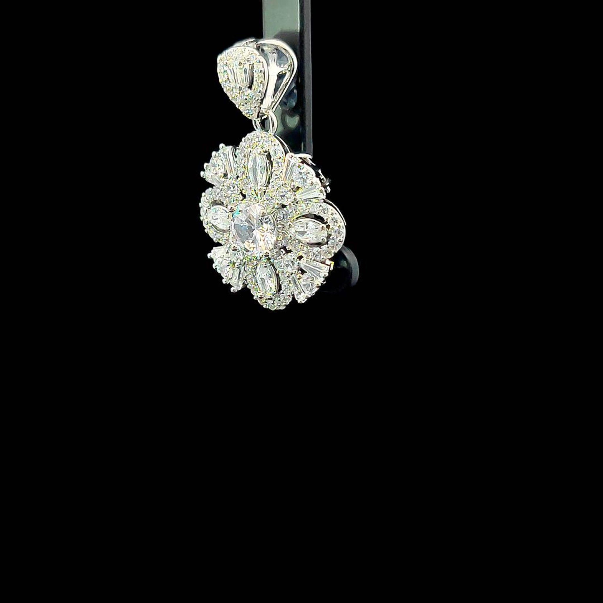 M1601 Mặt và dây chuyền nữ đính đá CZ cao cấp UHA Women Jewelry