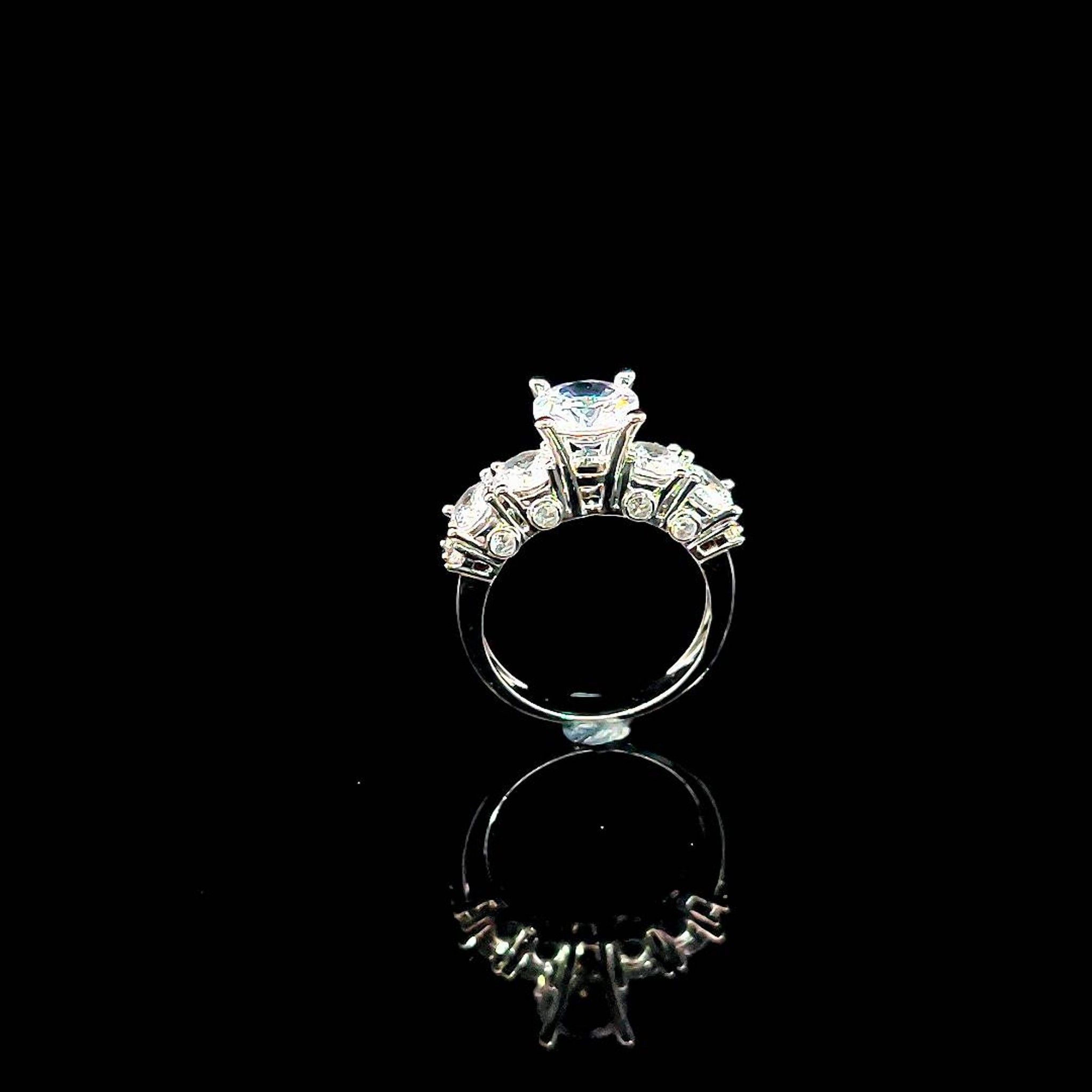 N670 Nhẫn nữ đính đá CZ cao cấp sáng lấp lánh UHA Women