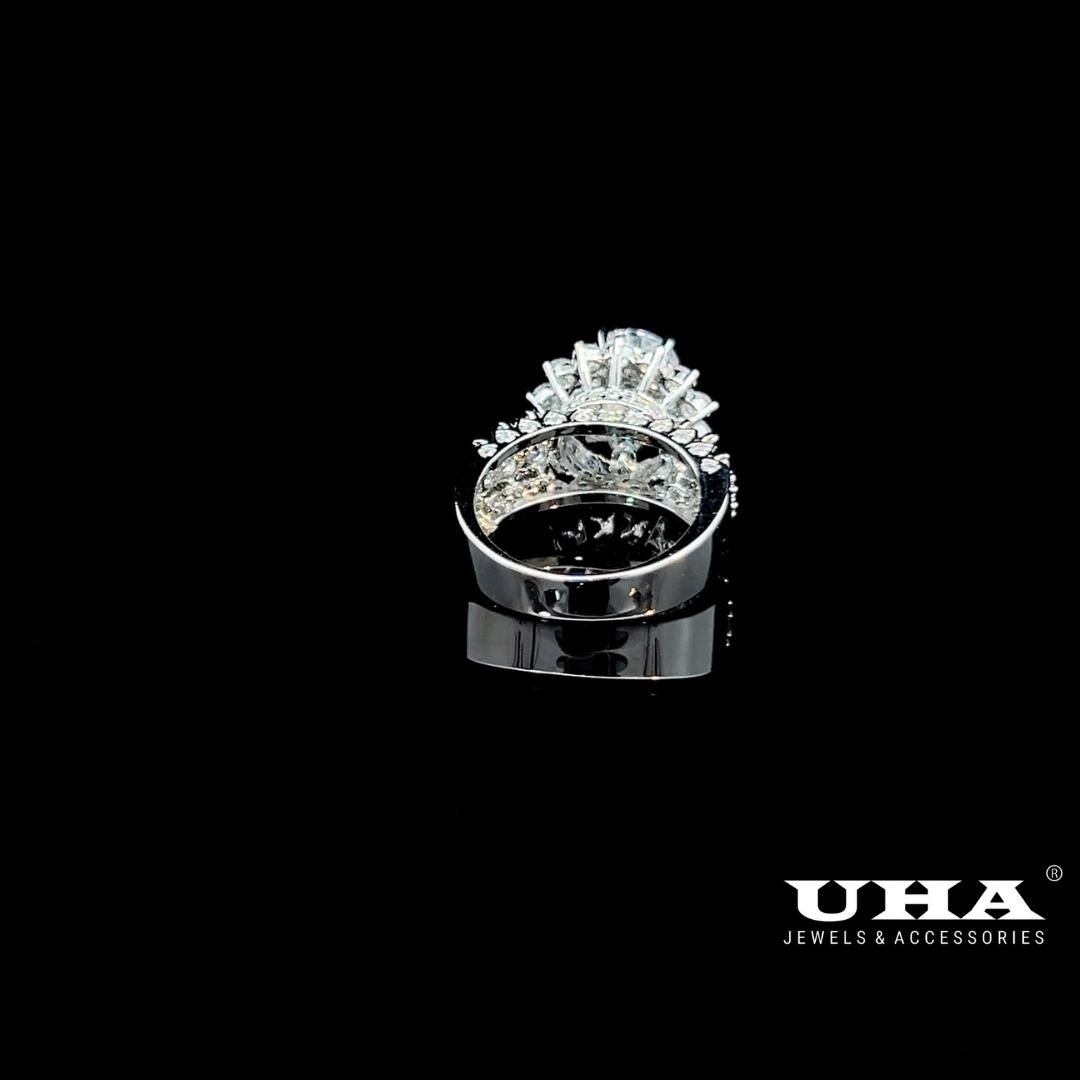 Nhẫn nữ N675 đính đá CZ cao cấp sáng lấp lánh UHA - Women