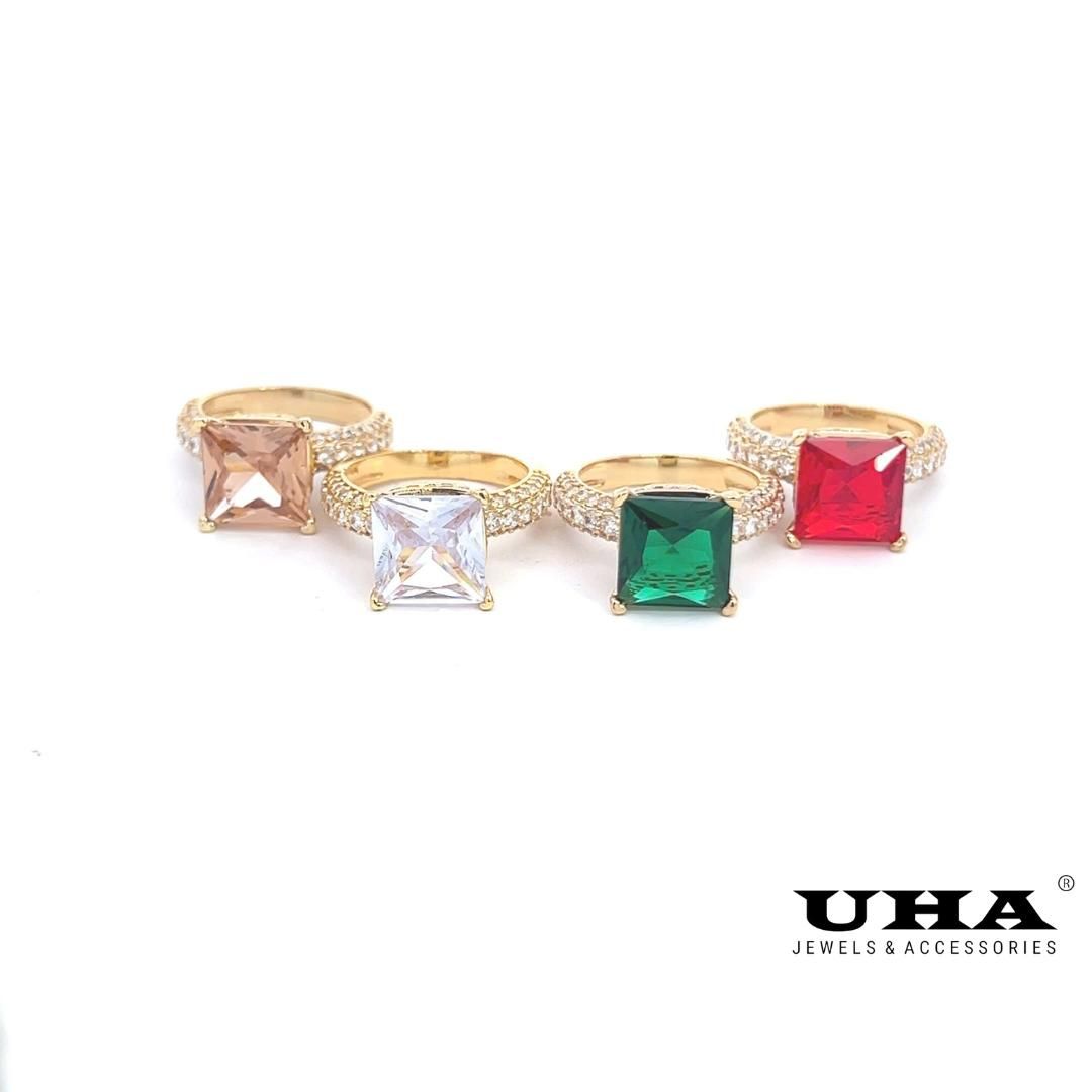 N654 Nhẫn nữ thiết kế sang trọng đính đá sáng lấp lánh  UGA Women