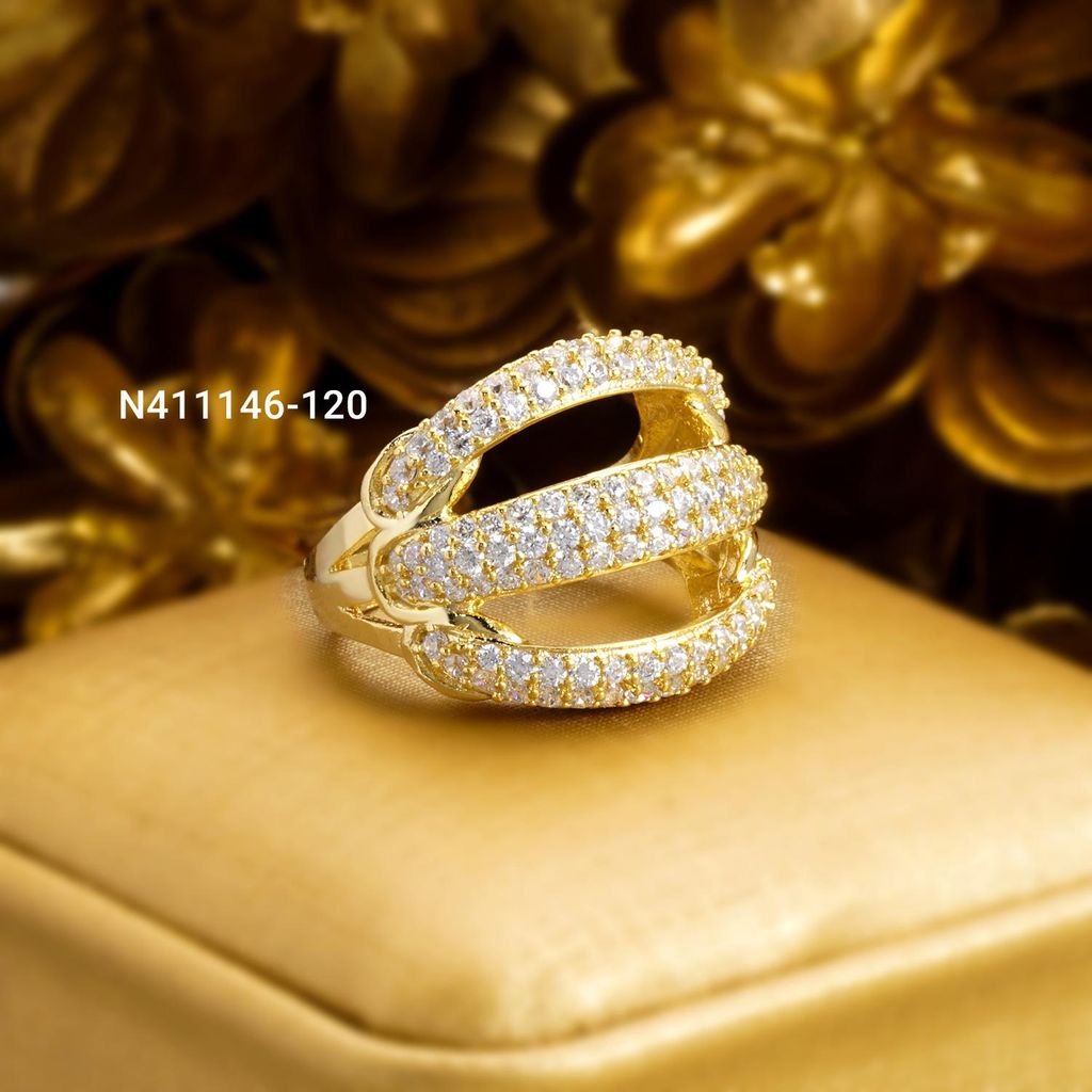 Nhẫn nữ UHA mạ vàng 18K N411146-120