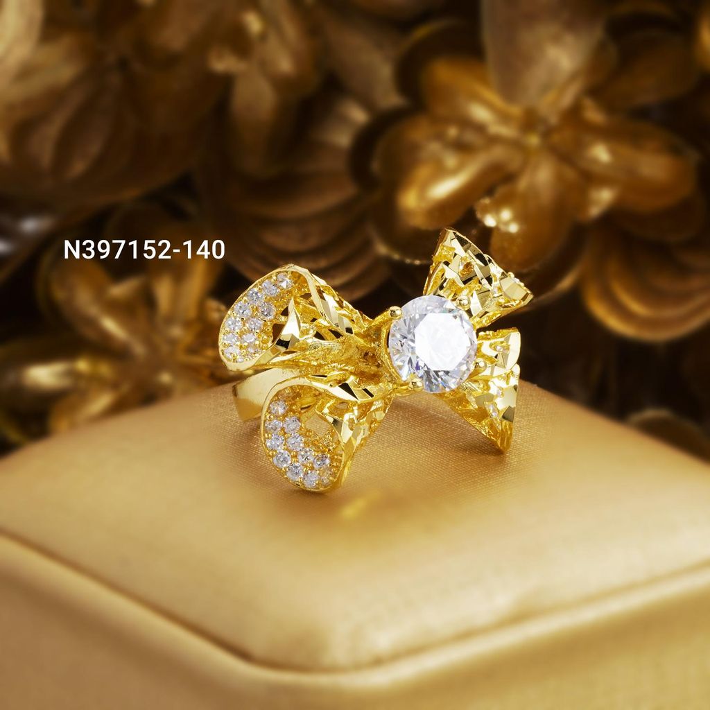 Nhẫn nữ UHA mạ vàng 18K N397152-140