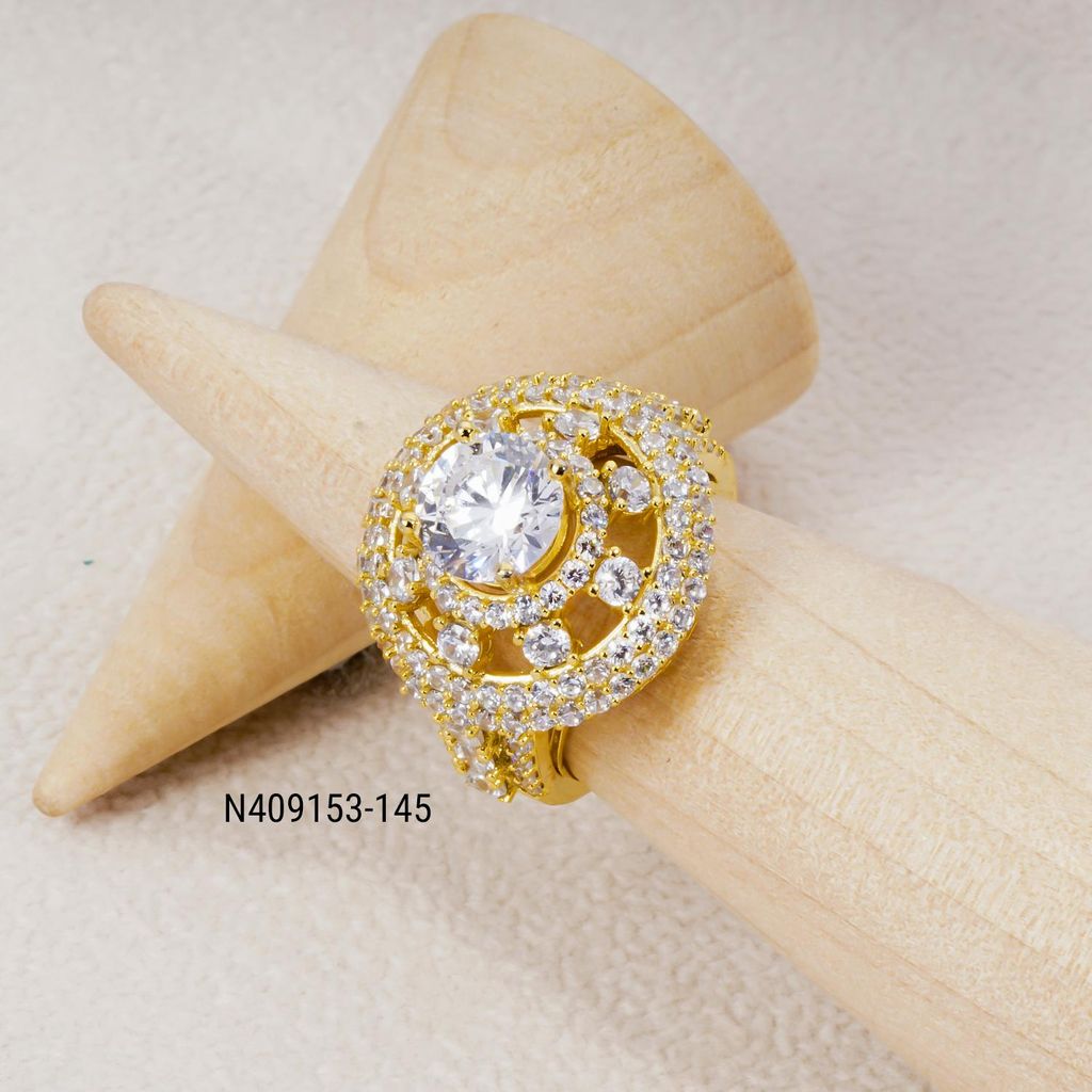 Nhẫn nữ UHA mạ vàng 18K N409153-145