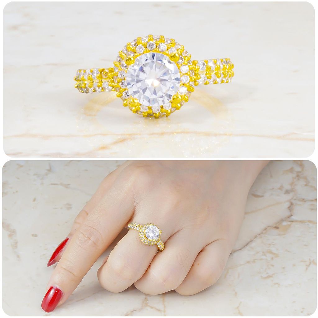 Nhẫn nữ UHA mạ vàng 18K N138