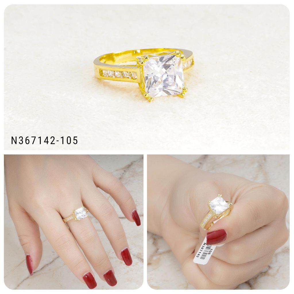 Nhẫn nữ UHA mạ vàng 18K N367142-105