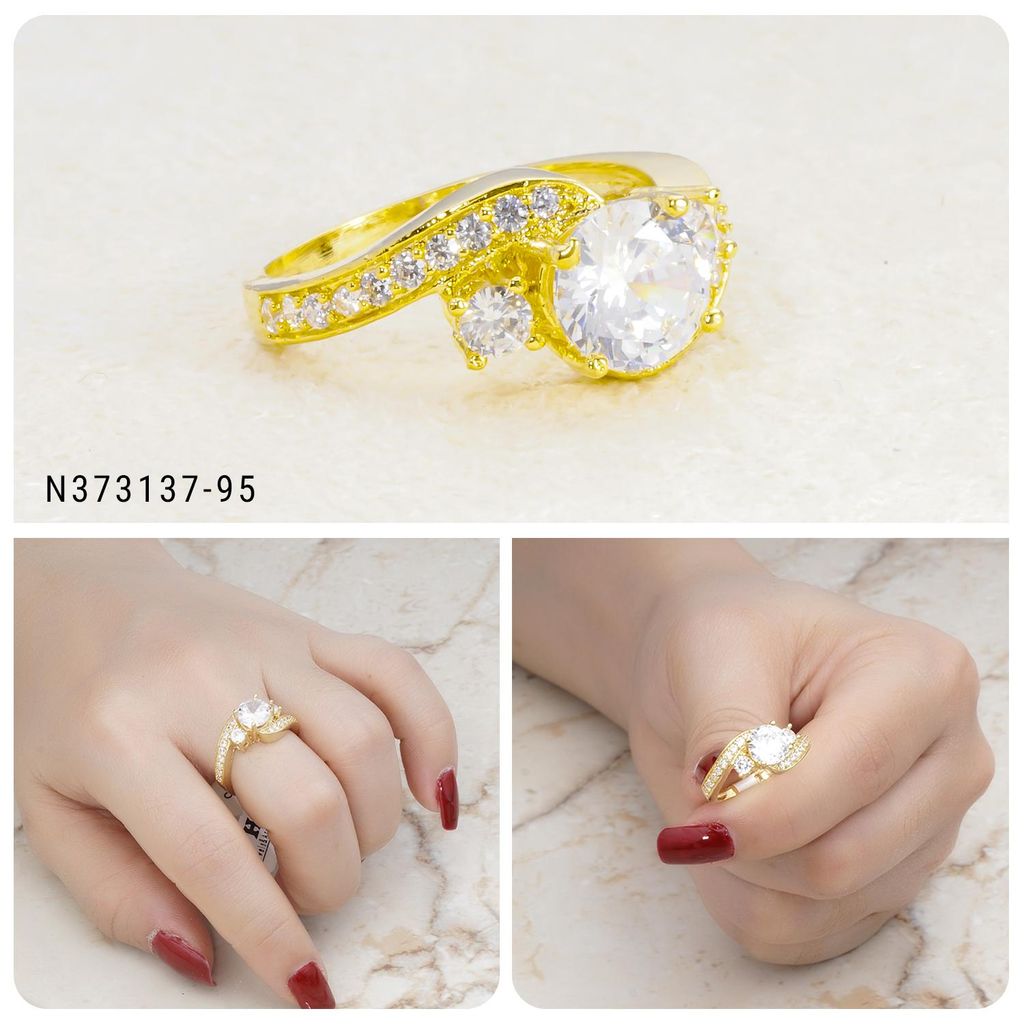 Nhẫn nữ UHA mạ vàng 18K N373137-95