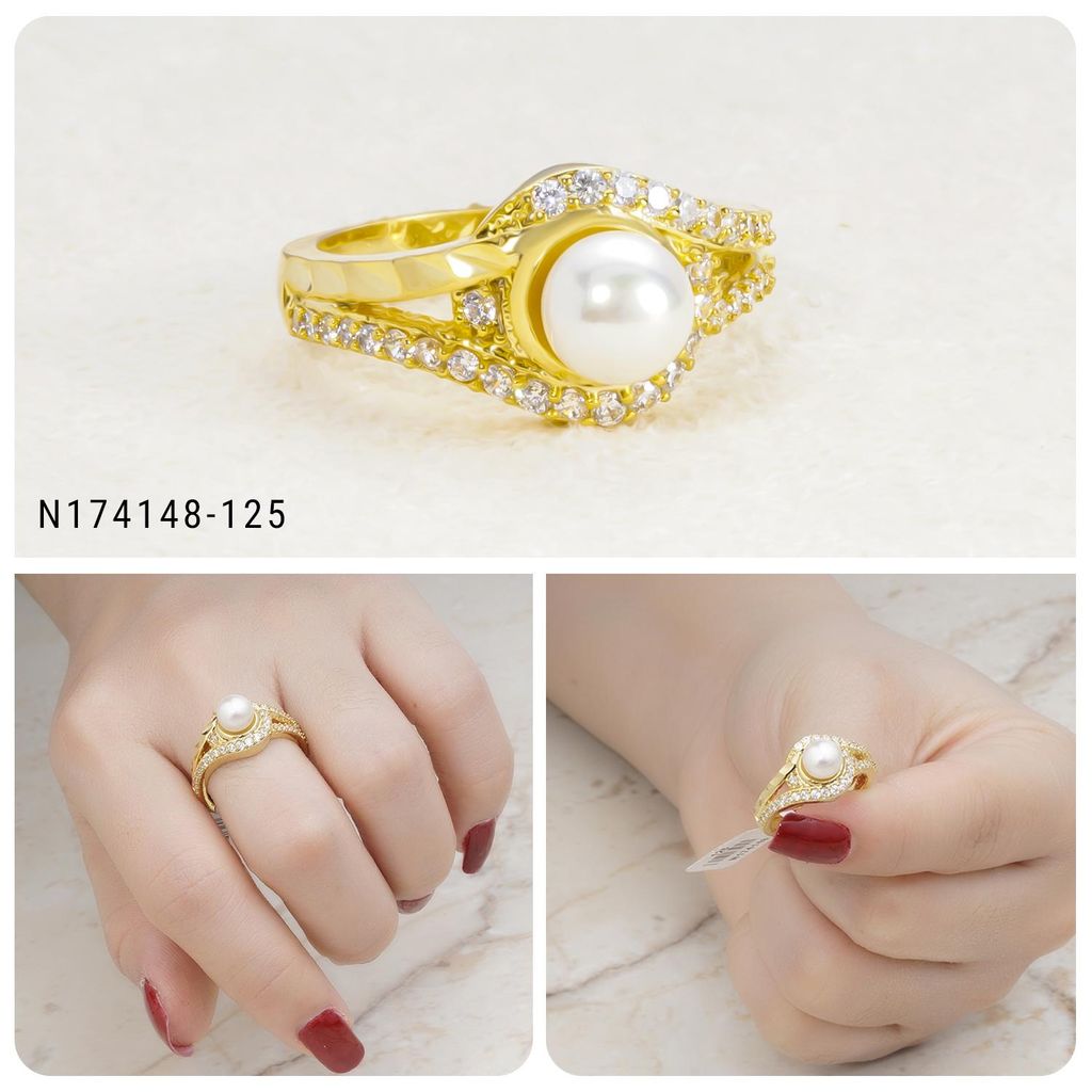 Nhẫn nữ UHA mạ vàng 18K N174148-125