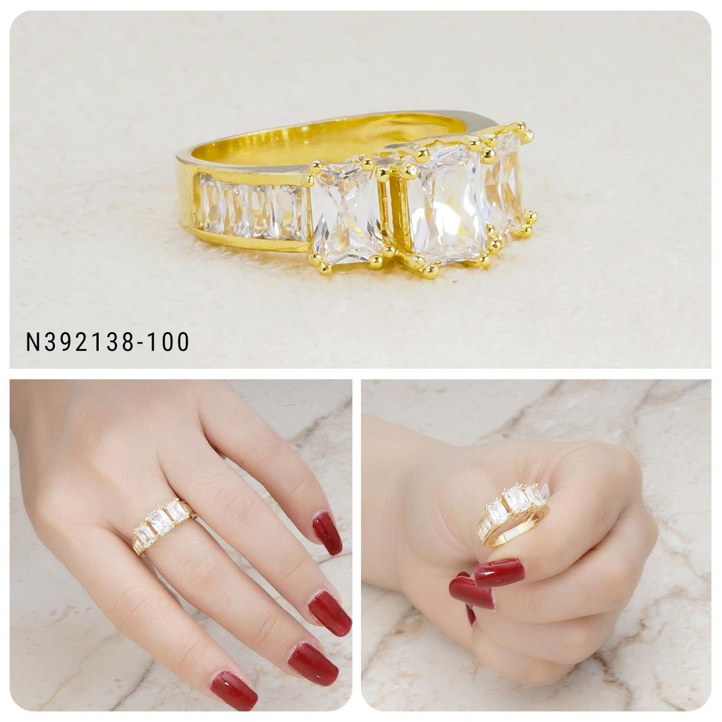 Nhẫn nữ UHA mạ vàng 18K N392138-100