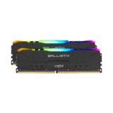 Ram Crucial Ballistix Gaming RGB 16GB 3200MHz DDR4 (8GBx2) BL2K8G32C16U4BL