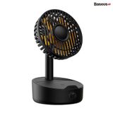 Quạt để bàn thông minh hỗ trợ sạc không dây Baseus Hermit desktop wireless charger with oscillating fan