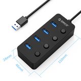 Bộ chia USB HUB 4 cổng USB 3.0 Orico W9PH4