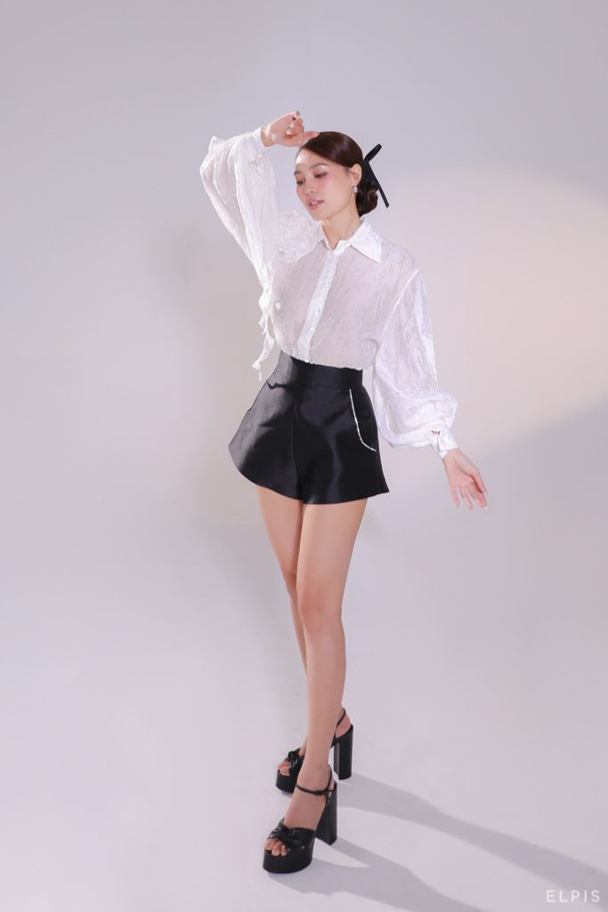 Trắng ELPIS - Áo sơmi blouse SP23T03