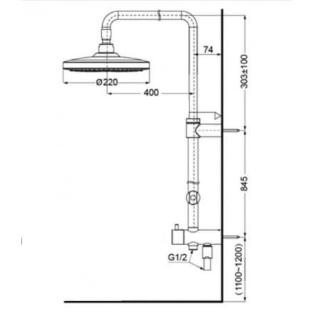 Thân Sen Cây TOTO TBW01002B1 2 Chế Độ