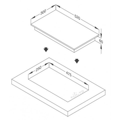 Bếp Điện Từ Malloca MDH-02I Mặt Kính 2 Bếp Domino