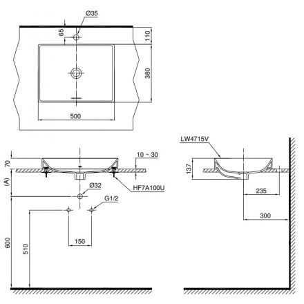 Chậu Rửa Mặt Lavabo TOTO LT4715 Đặt Bàn – Vi Li - Gạch ốp lát, Thiết bị vệ  sinh cao cấp