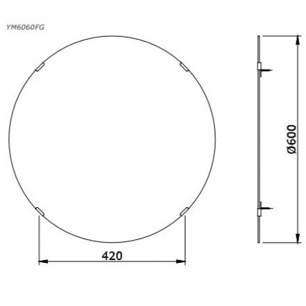 Gương Phòng Tắm TOTO YM6060FG