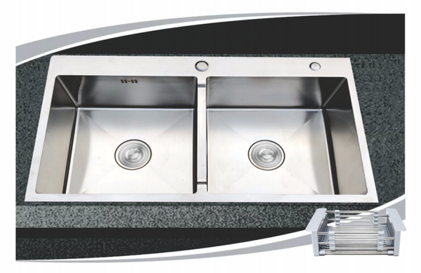 Chậu rửa chén 2 hộc A8648 inox 304