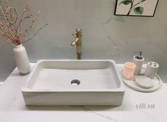 Chậu rửa lavabo đá tự nhiên LD97 đặt bàn