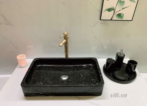 Chậu rửa lavabo đá tự nhiên LD37 đặt bàn