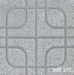 Gạch Vỉa Hè 40x40 Terrazzo Mắt Phụng Xám