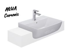 Chậu Rửa Mặt Lavabo Inax AL-345V Bán Âm Aqua Ceramic