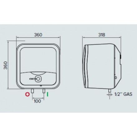 Máy Nước Nóng Ariston Andris2 R 15 Lít Gián Tiếp