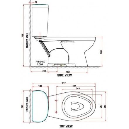 Bàn Cầu American Standard VF-2398 Hai Khối Dòng WinPlus