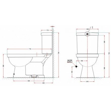 Bàn Cầu American Standard VF-2013 Hai Khối Dòng Star