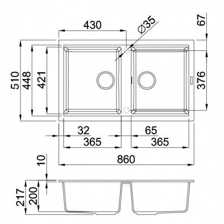 Chậu Đá Rửa Chén Malloca TORTORA K-45043