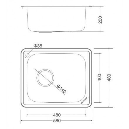 Chậu Rửa Malloca MS 1023 Inox 304