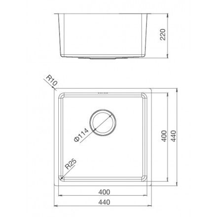 Chậu Rửa Malloca MS 6044 Inox 304