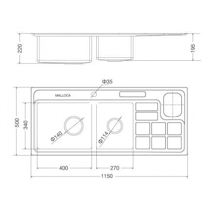 Chậu Rửa Chén Malloca MS 8817 Inox 304