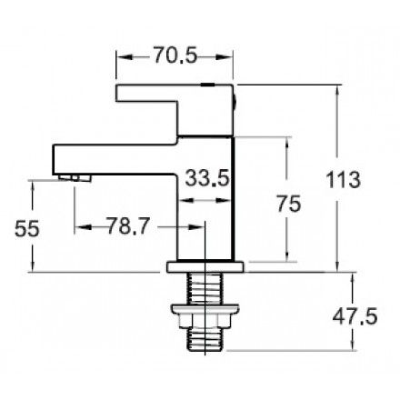 Vòi Lavabo Lạnh American Standard Voda A-7018C