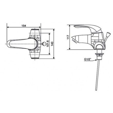 Vòi Lavabo American Standard WF-1502 Nóng Lạnh