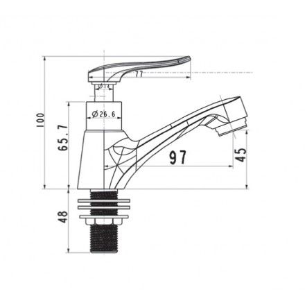 Vòi Lavabo Lạnh American Standard ARR A-7009C