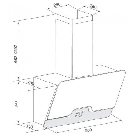 Máy Hút Khói Khử Mùi Malloca DRIVE F-152W Áp Tường Nghiêng