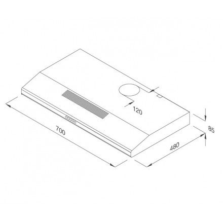 Máy Hút Khói Khử Mùi Malloca H107 Cổ Điển