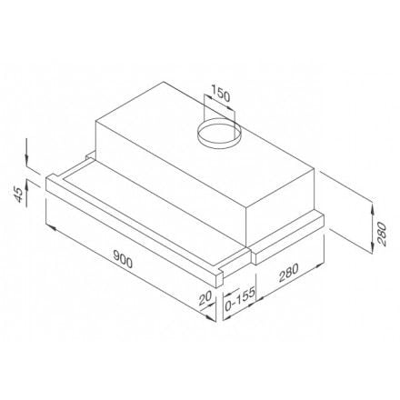 Máy Hút Khói Khử Mùi Malloca H204.9 Âm Tủ