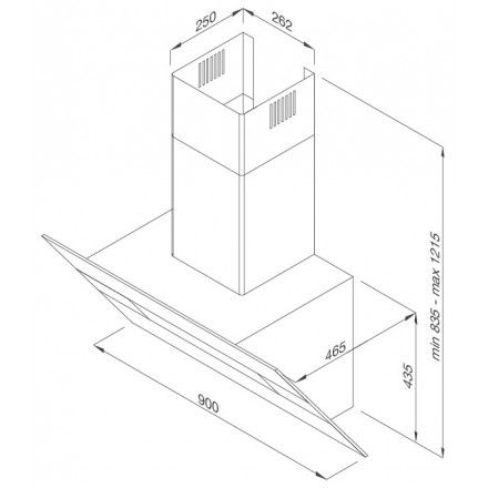 Máy Hút Khói Khử Mùi Malloca Horizon K1574 Áp Tường Nghiêng