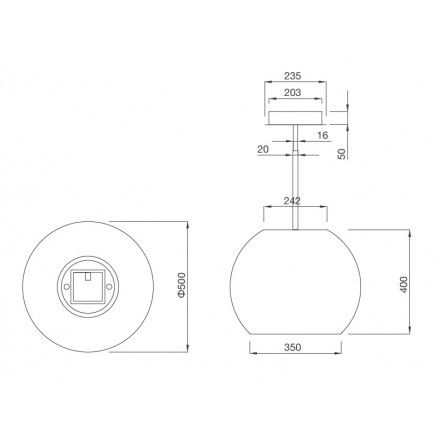 Máy Hút Khói Khử Mùi Malloca SPHERA CHROME-I001C Đảo