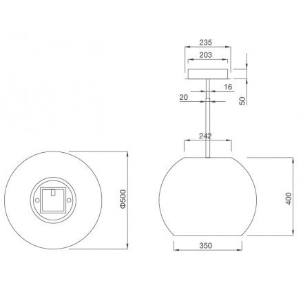 Máy Hút Khói Khử Mùi Malloca SPHERA WHITE-I001W Đảo