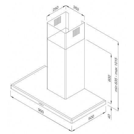 Máy Hút Khói Khử Mùi Malloca THETA K1520 Áp Tường